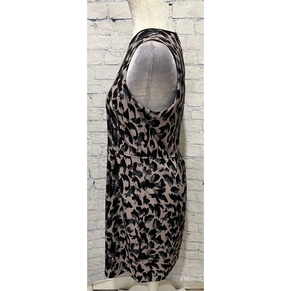 Ann Taylor LOFT Sleeveless Sheath Dress Gray, Black & Slate Size 6 - Picture 3 of 7